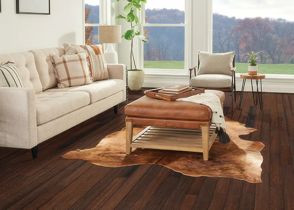 Office space with vinyl flooring